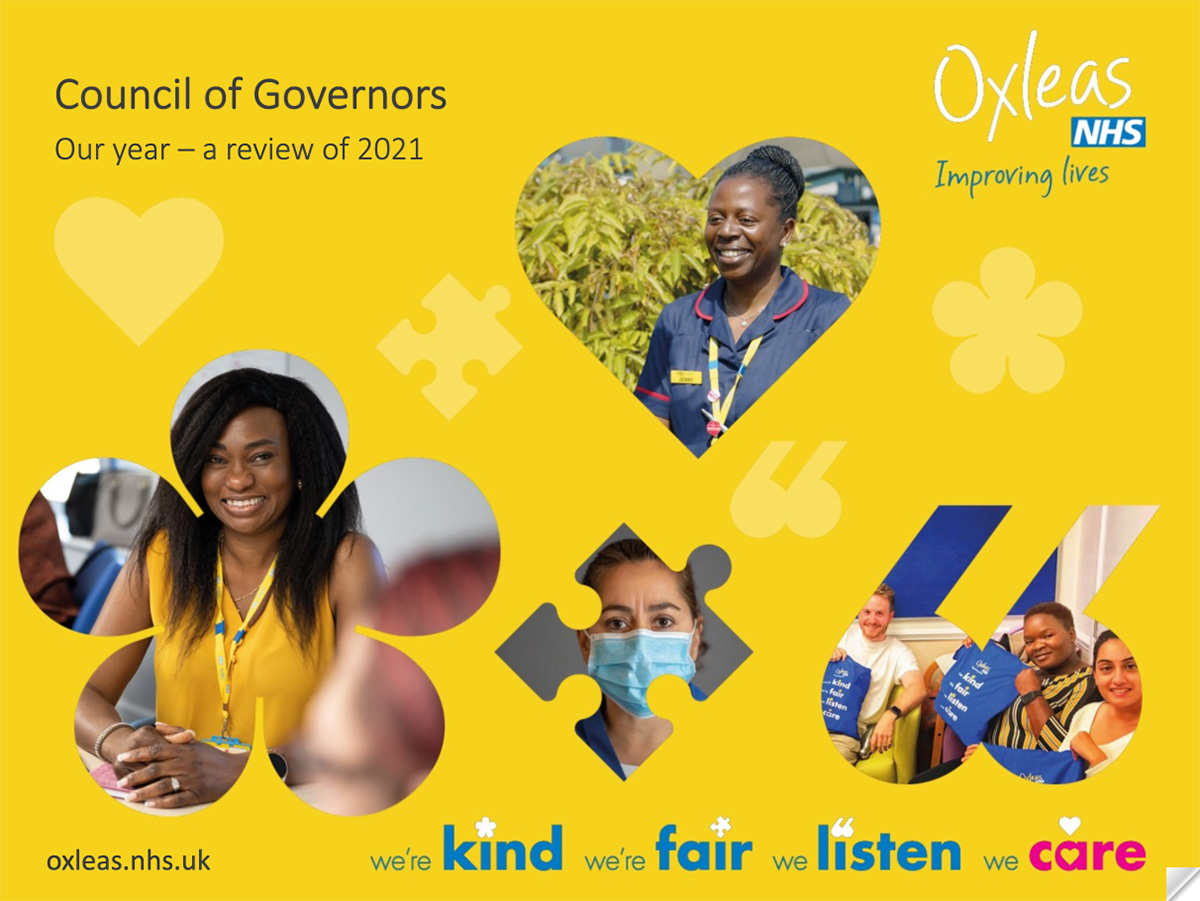 Oxleas Council of Governors : Our year - a review of 2021